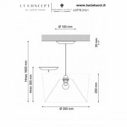 Подвесной светильник Lucia Tucci Lotte 213.1  - 2 купить